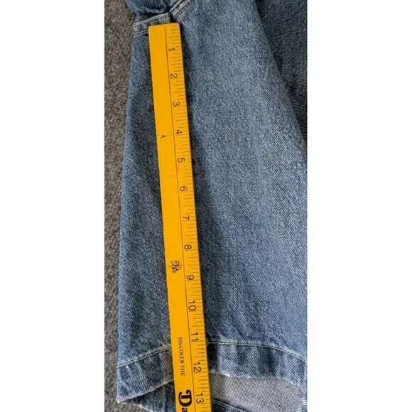 Vintage 90s Y2K JNCO Classic Pipes Jeans Denim Shorts Sz 34 Made in USA